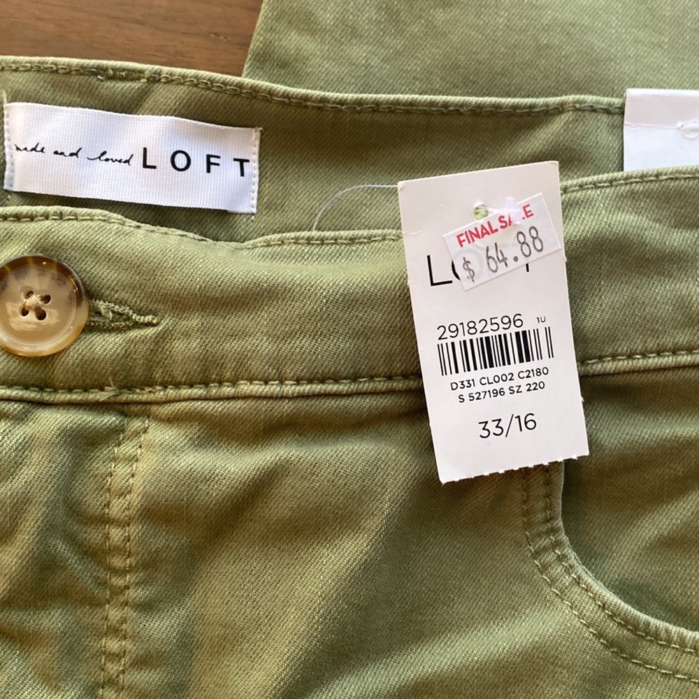 Loft Green Jeans - Picture 2 of 5
